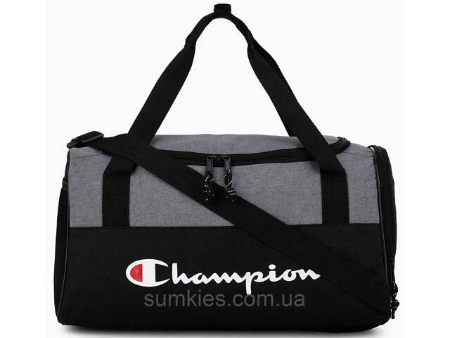 Спортивна сумка 30L Champion Training Bag чорна із сірим - Фото 2