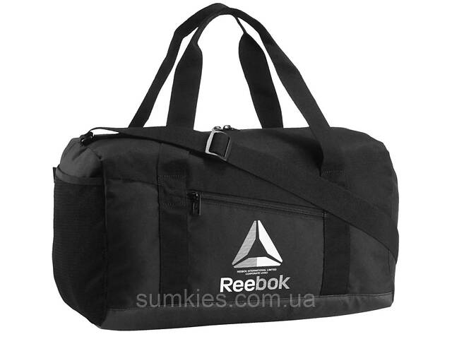 Спортивна сумка 35L Reebok Training Essentials Grip Duffel Bag чорна - Фото 2