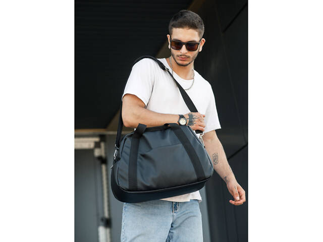 Спортивна сумка Sambag Vogue чорна - Фото 1