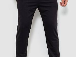 Спортивні штани чоловічі двонитка, колір чорний, 241R8005