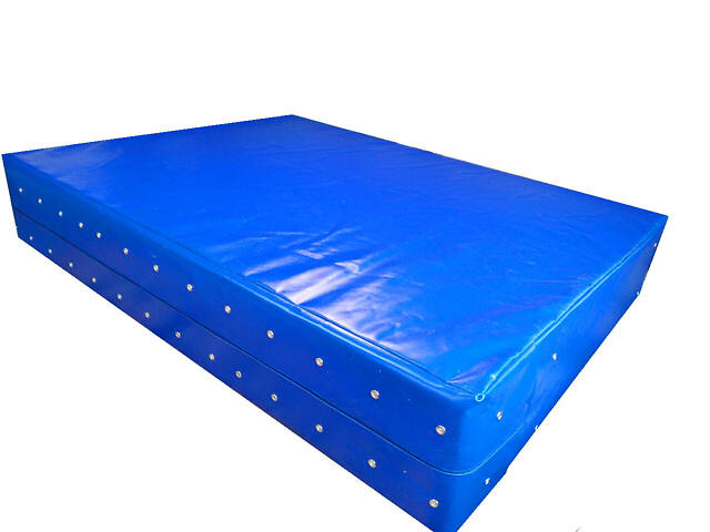 Спортивний амортизаційний мат Тіа-Спорт 300х200х30 см Синій - Фото 1