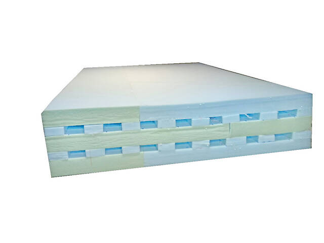 Спортивний амортизаційний мат Тіа-Спорт 300х200х30 см Синій - Фото 3