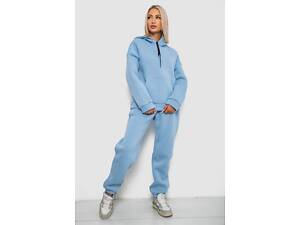 Спортивний костюм жіночий на флісі, колір блакитний, 238R5726