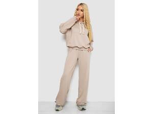 Спортивный костюм женский, цвет бежевый, 241R2001-11