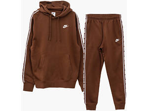 Спортивний костюм чоловічий Nike Club Flc Gx Hd Trk Suit (FB7296-259) XL Коричневий