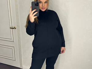 Спортивний костюм PEONY Спорт шик №24-5 60-62 Чорний (0212241-60-62:16)