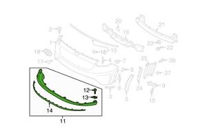 СПОЙЛЕР  БАМПЕРА KIA NIRO, 2016, 2017, 2018, 2019, 2020, 2021, 2022 86512G5000