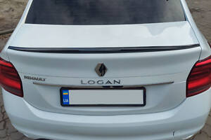 Спойлер LIP (Sunplex, черный) для Dacia Logan II 2013-2022 гг