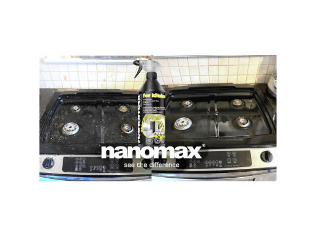 Спрей для чистки кухні Nanomax Pro Для миття кухні та стільниць 500 мл (5901549955514) - Фото 2