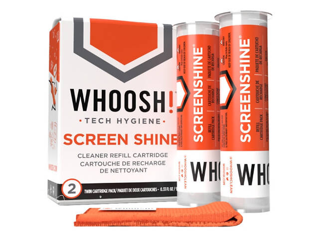 Спрей для очищення Whoosh! Screen Shine Pro REFILL CARTRIDGES 2*500ml (CTG2PK473) - Фото 2