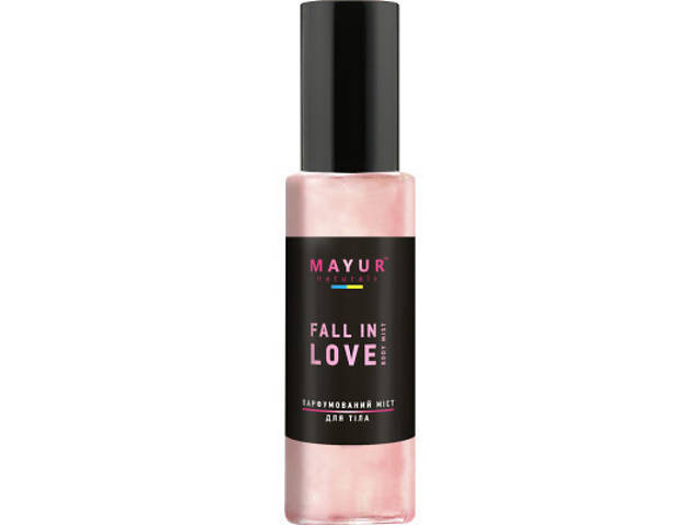 Спрей для тіла Mayur Fall in Love Body Mist Парфумований міст з шимером Зволожуючий 100 мл (4820230953114) - Фото 1