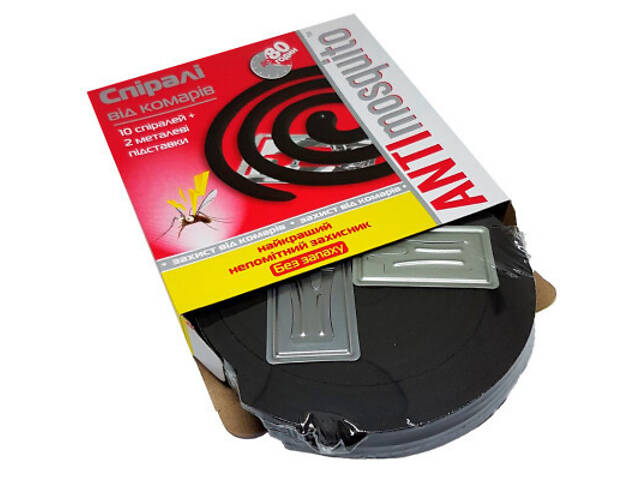 Спіралі від комарів Anti mosquito 10 шт. (4820055141376) - Фото 2