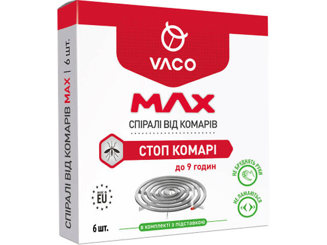 Спирали от комаров Vaco Max 6 шт. (5901821952651) - Фото 1