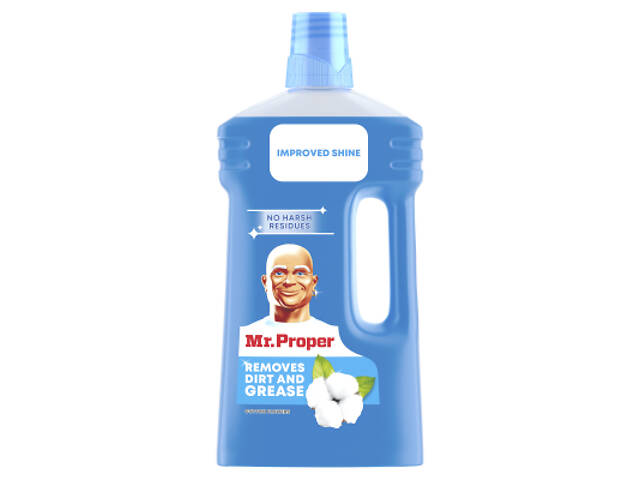 Засіб для миття підлоги Mr. Proper Квіти бавовни 1 л (4084500644847/8006540918968) - Фото 1