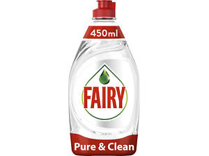 Засіб для ручного миття посуду Fairy Pure &amp; Clean 450 мл (8001090837424)