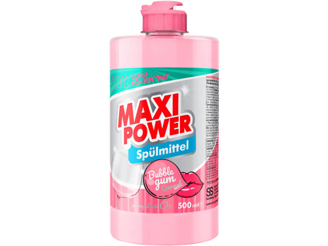 Засіб для ручного миття посуду Maxi Power Бабл Гам 500 мл (4823098411963) - Фото 1
