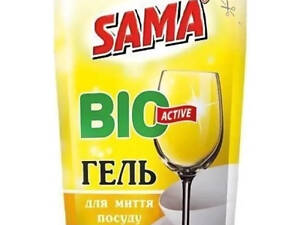 Засіб для ручного миття посуду Sama Лимон гель 450 г (4820270630310)