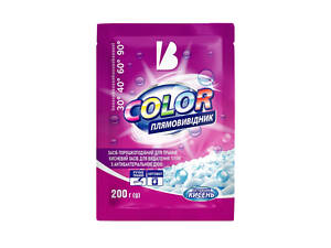 Засіб для видалення плям Blyskavka Color З активним киснем 200 г (4820214191815)
