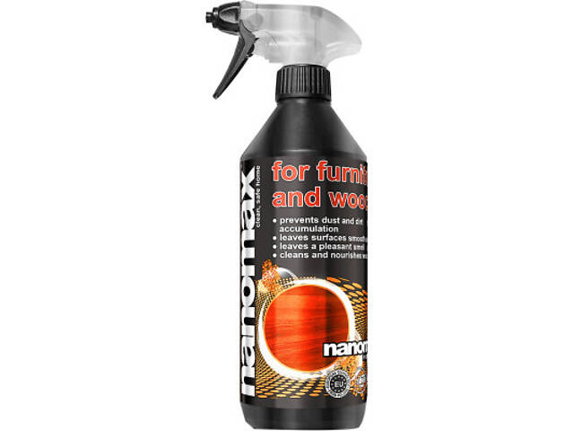 Засіб для догляду за меблями Nanomax Pro Для миття виробів з дерева 500 мл (5903240901838) - Фото 1