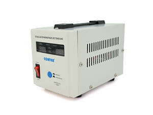 Стабилизатор напряжения релейный Conter SVR--PLUS-1000VA/750W однофазный, напольного монтажа, LED дисплей,