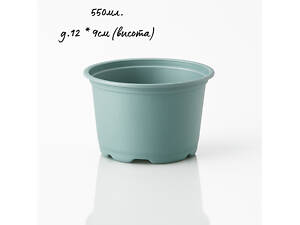 Стакан для розсади пластиковий, м'який 550мл (0,55 л) з дренажними отворами (960шт\кор)