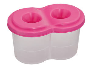 Стакан-непроливайка ZiBi с двумя отверстиями, розовый (ZB.6901-10)