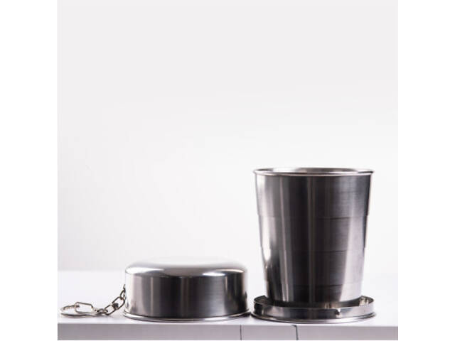 Стакан туристический Line Art Nebraska 240 мл сріблястий (110053421LA-77) - Фото 3