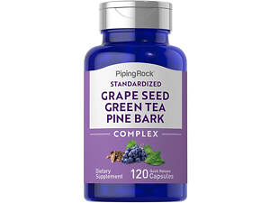 Standardized Grapeseed, Green Tea & Pine Bark Complex, 120 Quick Release Capsules