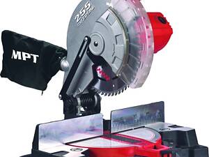 Верстат торцювальний для дерева MPT PROFI 2200 Вт 255х25.4 мм 4500 об/хв Black and Red (MMS2503)