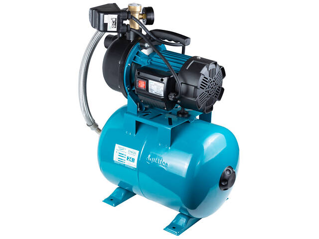 Станция 1.2кВт Hmax 48м Qmax 80л/мин пластик (самовсасывающий насос) 24л Украина AquaticaLEO (775309/24) - Фото 4