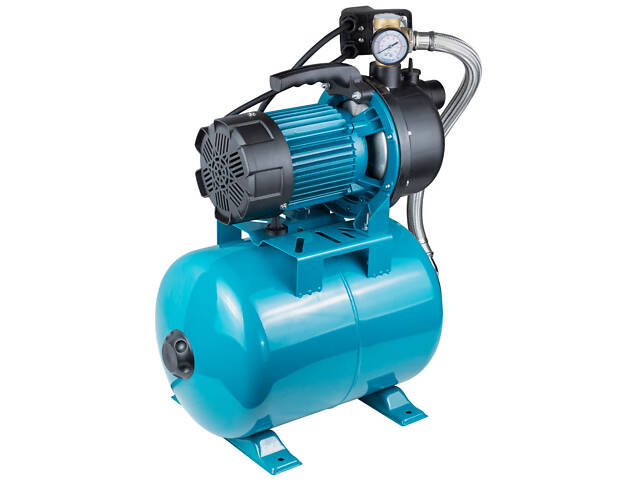 Станция 1.2кВт Hmax 48м Qmax 80л/мин пластик (самовсасывающий насос) 24л Украина AquaticaLEO (775309/24) - Фото 6