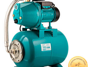 Станция 0.75кВт Hmax 48м Qmax 55л/мин (самовсасывающий насос) 24л Украина AQUATICA JETa80A5/UA (775092/24)