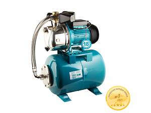 Станция 1.1кВт Hmax 50м Qmax 60л/мин (самовсасывающий насос нерж) 24л Украина AQUATICA JETSa100A5/UA (775098/24)