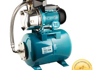 Станція 1.1кВт Hmax 50м Qmax 60л/хв (самовсмоктуючий насос нерж) 24л Україна AQUATICA JETSa100A5/UA (775098/24)