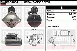 Стартер для моделей: BMW (7-Series, 5-Series,5-Series,3-Series,3-Series,X5), LAND ROVER (RANGE-ROVER)