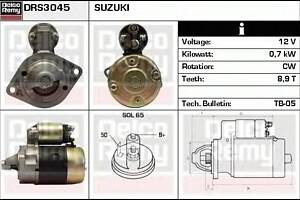 Стартер для моделей: SUZUKI (VITARA, SAMURAI,SJ,X-90,VITARA,JIMNY)