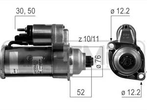 Стартер AUDI A2 (8Z0) / AUDI A3 (8L1) / VW GOLF (1J5) / VW BORA (1J2) 1995-2014 г.