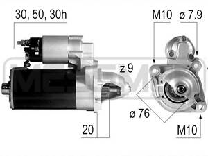 Стартер BMW 7 (E38) / BMW 3 (E36) / BMW 5 (E39) / BMW Z4 (E85) / BMW Z3 (E36) 1982-2011 г.