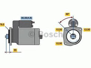 Стартер BOSCH 0001142003 на VW PASSAT (362)
