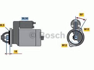 Стартер BOSCH 0986016240 на VW PASSAT седан (3B2)