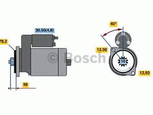 Стартер BOSCH 0986020300 на SKODA FABIA (6Y2)