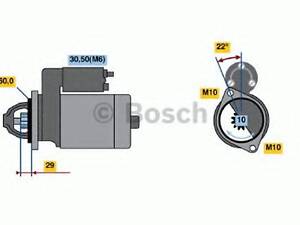 Стартер BOSCH 0986021320 на MERCEDES-BENZ SPRINTER 3,5-t автобус (906)