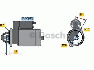 Стартер BOSCH 0986021360 на MERCEDES-BENZ SPRINTER 3-t фургон (906)