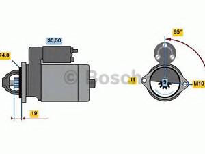 Стартер BOSCH 0986023260 на TOYOTA AVENSIS седан (T25)