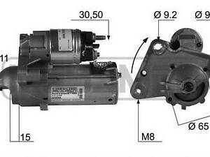 Стартер CITROEN C4 / PEUGEOT 206 / PEUGEOT 301 / CITROEN DS5 / CITROEN DS3 1996-2021 г.