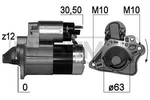 Стартер DACIA DUSTER (HS_) / RENAULT LAGUNA (BT0/1) / RENAULT SCENIC (JZ0/1_) 2007-2018 г.