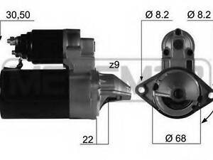 Стартер ERA 220058A на OPEL VECTRA B Наклонная задняя часть (38_)