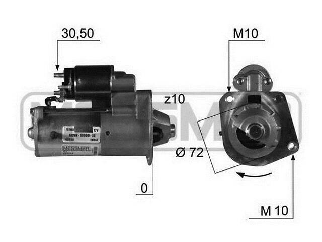 Стартер FORD KUGA / VOLVO S40 (544) / VOLVO V40 (525) / VOLVO V70 (135) 2000-2019 г.