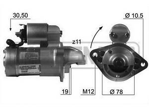 Стартер OPEL ASTRA F (T92) / OPEL VECTRA B (J96) / OPEL VECTRA A (J89) 1988-2004 г.