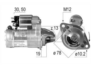 Стартер OPEL COMBO / CHEVROLET TRAX / OPEL ASTRA J GTC / OPEL CORSA D (S07) 1998-2019 г.